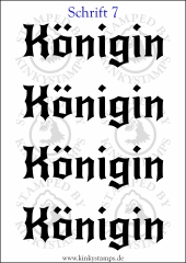 Temporäres Klebetattoo „Königin“