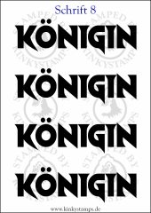 Temporäres Klebetattoo „Königin“