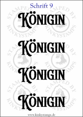 Temporäres Klebetattoo „Königin“