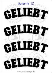 Temporäres Klebetattoo „Geliebt“