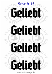 Temporäres Klebetattoo „Geliebt“