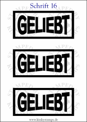 Temporäres Klebetattoo „Geliebt“