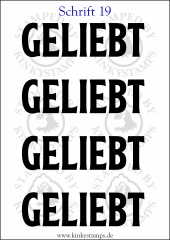 Temporäres Klebetattoo „Geliebt“