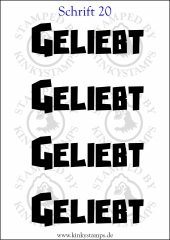 Temporäres Klebetattoo „Geliebt“