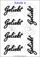 Temporäres Klebetattoo „Geliebt“
