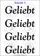 Temporäres Klebetattoo „Geliebt“