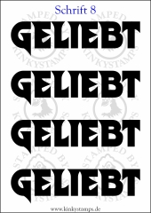 Temporäres Klebetattoo „Geliebt“