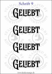 Temporäres Klebetattoo „Geliebt“