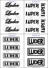Temporäres Klebetattoo „Luder“