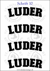 Temporäres Klebetattoo „Luder“