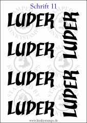 Temporäres Klebetattoo „Luder“