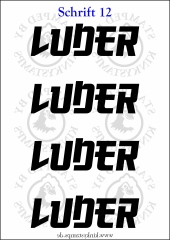 Temporäres Klebetattoo „Luder“