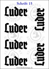 Temporäres Klebetattoo „Luder“