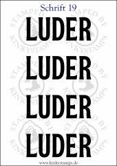 Temporäres Klebetattoo „Luder“