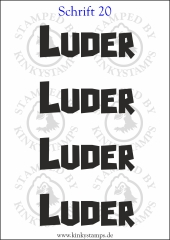 Temporäres Klebetattoo „Luder“