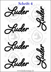 Temporäres Klebetattoo „Luder“