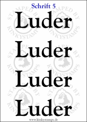 Temporäres Klebetattoo „Luder“