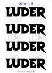 Temporäres Klebetattoo „Luder“