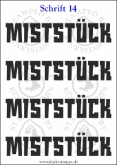 Temporäres Klebetattoo „Miststück“