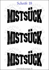 Temporäres Klebetattoo „Miststück“