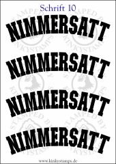 Temporäres Klebetattoo „Nimmersatt“