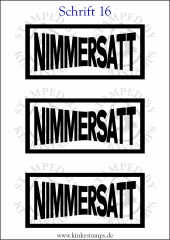Temporäres Klebetattoo „Nimmersatt“