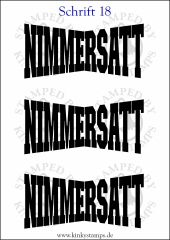 Temporäres Klebetattoo „Nimmersatt“