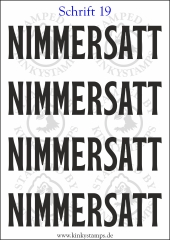 Temporäres Klebetattoo „Nimmersatt“