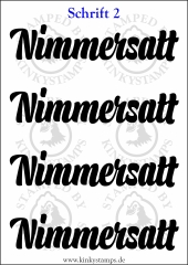 Temporäres Klebetattoo „Nimmersatt“