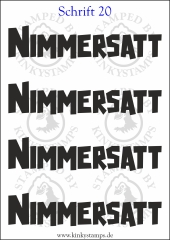 Temporäres Klebetattoo „Nimmersatt“