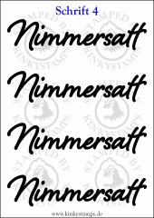 Temporäres Klebetattoo „Nimmersatt“