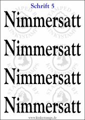Temporäres Klebetattoo „Nimmersatt“