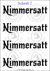 Temporäres Klebetattoo „Nimmersatt“
