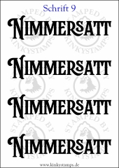 Temporäres Klebetattoo „Nimmersatt“