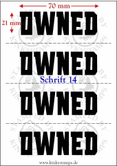 Temporäres Klebetattoo – „Owned“