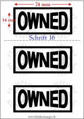 Temporäres Klebetattoo – „Owned“