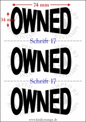 Temporäres Klebetattoo – „Owned“