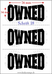 Temporäres Klebetattoo – „Owned“