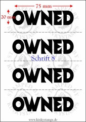 Temporäres Klebetattoo – „Owned“