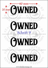 Temporäres Klebetattoo – „Owned“