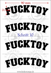 Temporäres Klebetattoo – „Fucktoy“