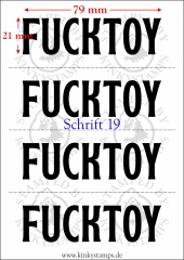 Temporäres Klebetattoo – „Fucktoy“