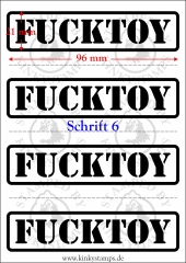 Temporäres Klebetattoo – „Fucktoy“