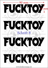Temporäres Klebetattoo – „Fucktoy“