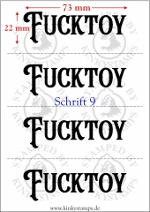 Temporäres Klebetattoo – „Fucktoy“