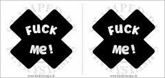 Temporäres Brustwarzen-Tattoo – Fuck me !