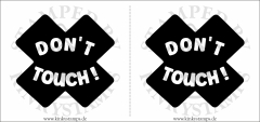 Temporäres Brustwarzen-Tattoo – Dont Touch !