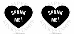 Temporäres Brustwarzen-Tattoo „Spank me !“