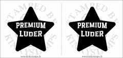 Temporäres Brustwarzen-Tattoo „Premium Luder“