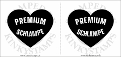 Temporäres Brustwarzen-Tattoo „Premium Schlampe“